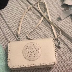 Creme colored little wallet purse